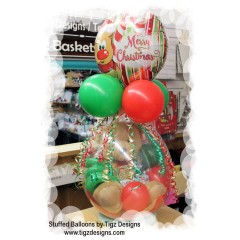 Christmas Stuffed Balloon - Large Plush Teddy Bear & Christmas Treats